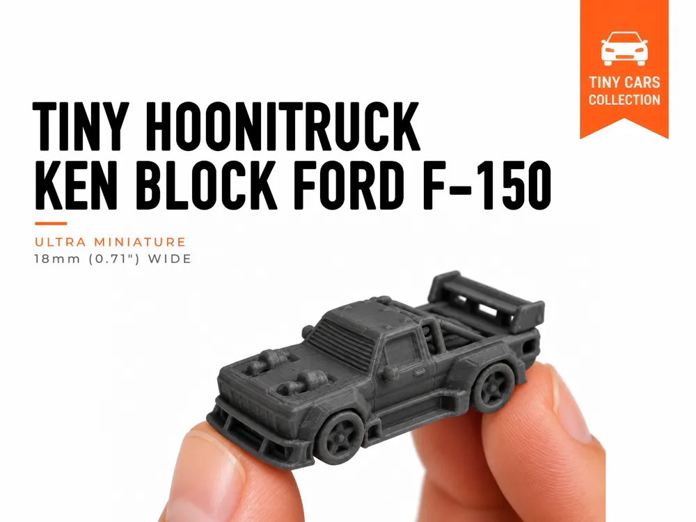 Tiny Hoonitruck - Ken Block Ford F-150 - Mini Cars - Free 3D Print ...