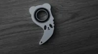Porte-clés spinner panda en forme de karambit — photo 4