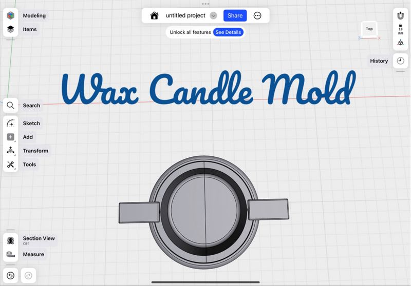 Wax Candle Mold