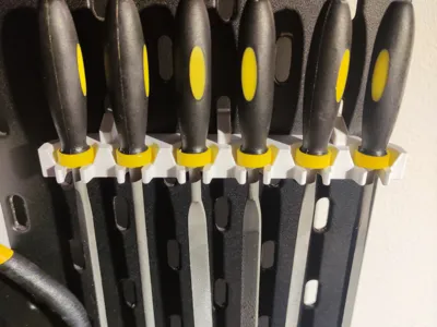 Holder for 6 modeling files for Ikea Skadis