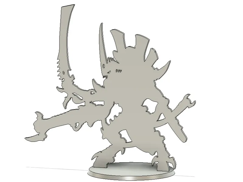 2D proxy tyranid Hive tyrant model