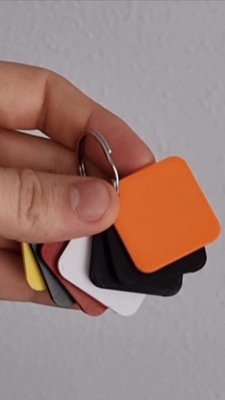 Bambu Lab Filament Swatch keychain