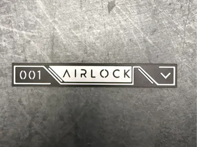 Futuristic Airlock Sign