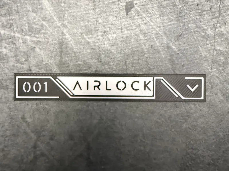 Futuristic Airlock Sign