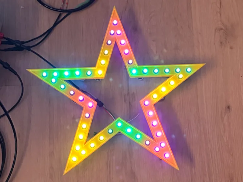 xLights Star Prop - 12mm Bullet Pixels - 50 Node
