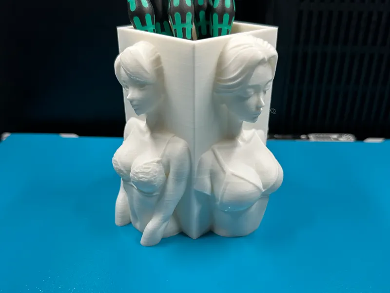 Sexy Bust Pen Holder – Artistic Desk Organizer