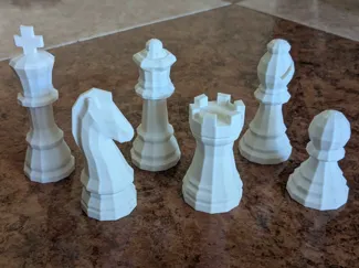 Low Poly Chess Pieces
