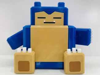 Snorlax Pokemon Voxel Multipart