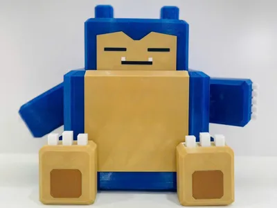 Snorlax Pokemon Voxel Multipart