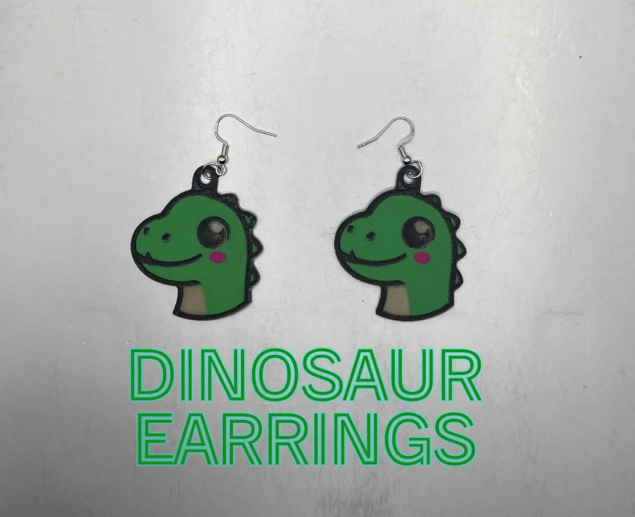 Dinosaur Earrings view 3