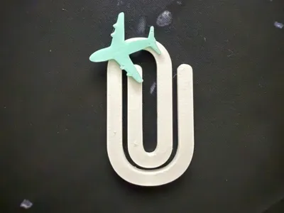 Airplane Bookmark Clip