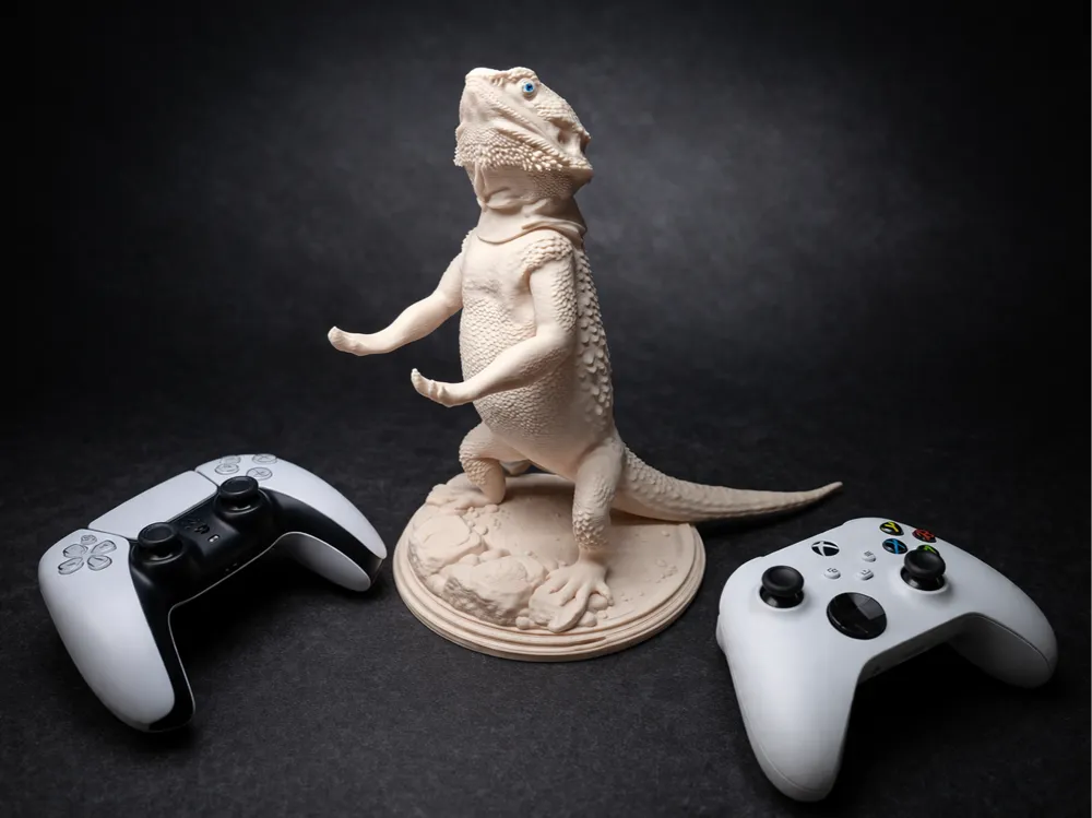 Bearded Dragon Controller Holder Xbox & PS5 Stand - Free 3D Print Model ...
