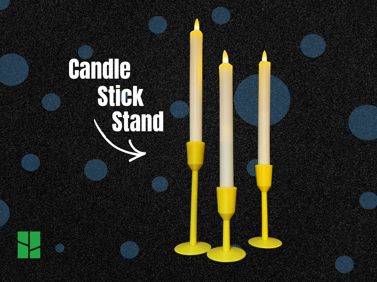 Golden Glow Candlestick Holder