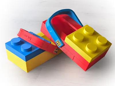 Blocs - 3D-Printable Brick Clog Shoes