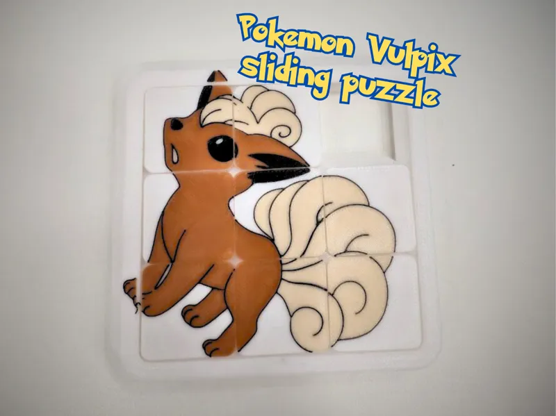 Pokemon Vulpix fidget sliding puzzle