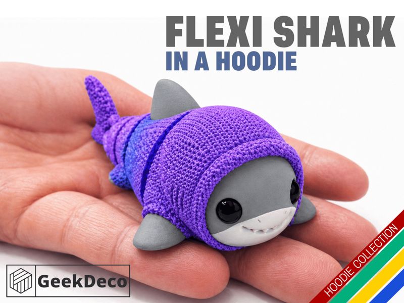 Flexi Shark in knitted Hoodie | No AMS Required