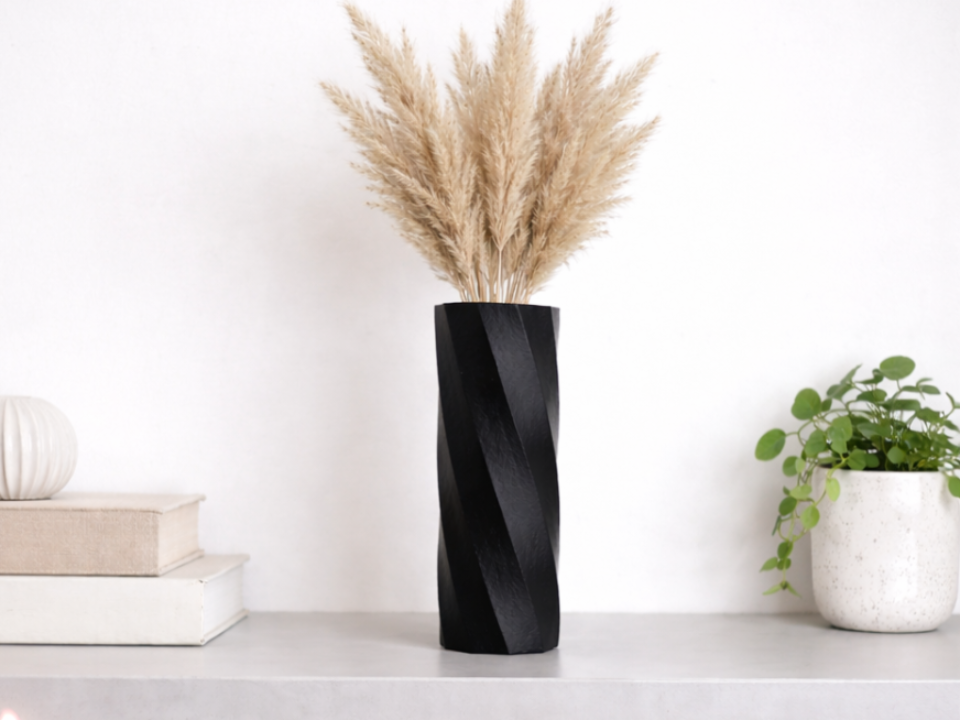 Twisted Tube Vase 