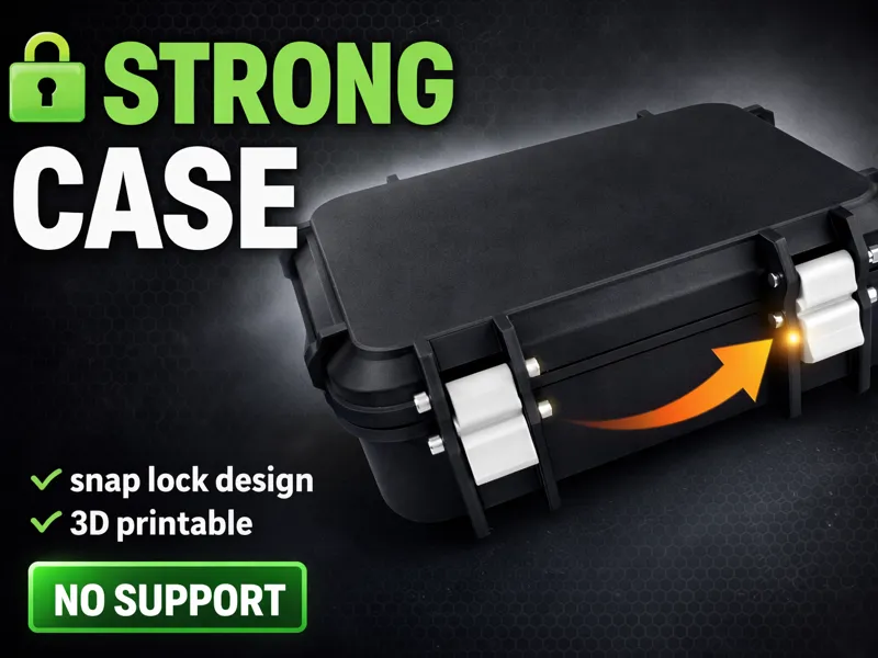Strong Snap Lock Storage Case - No Supports