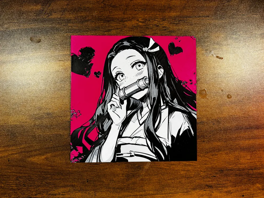 Nezuko Demon Slayer – HueForge Print