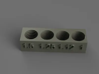 M10 Screw Thread Test Board