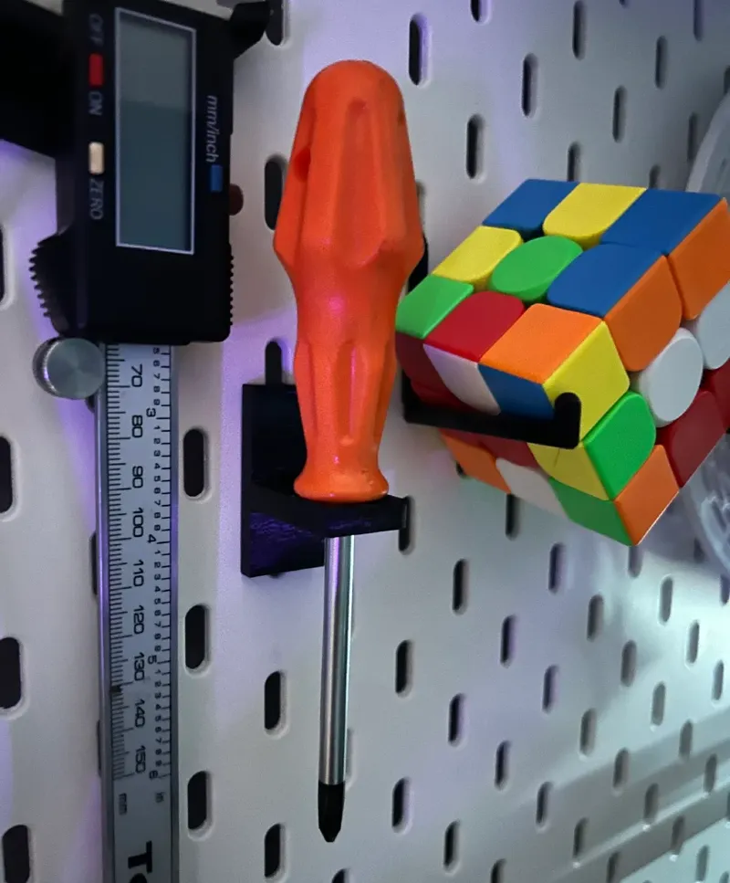 Mount for screwdriver - Ikea Skadis mount
