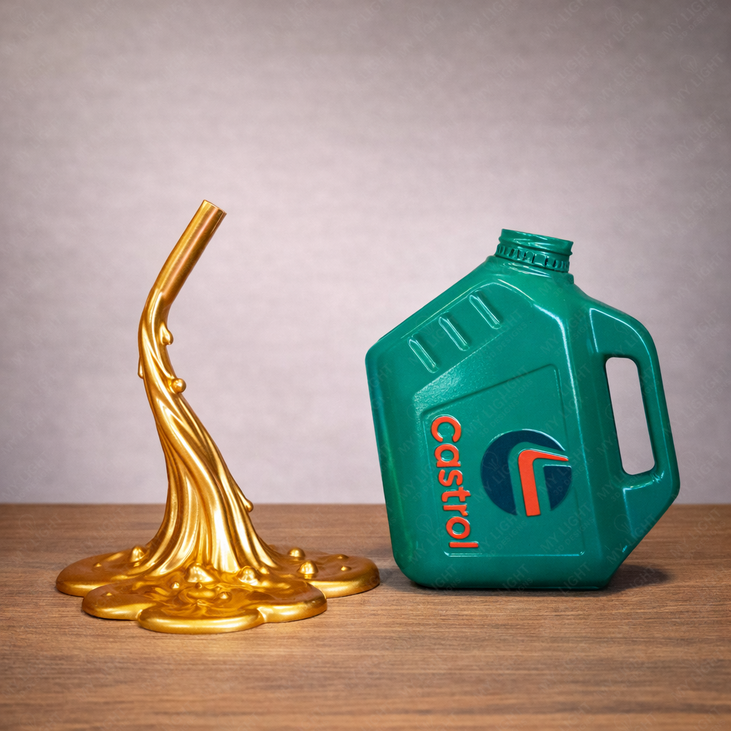 Miniatura 2 do modelo 3D Engine Oil Flow Illusion