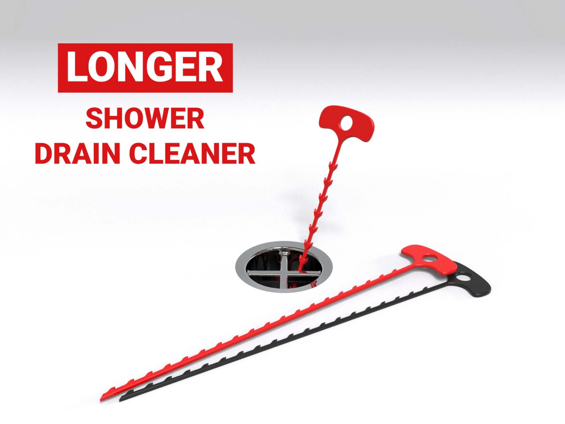 Longer Shower Drain Cleaner / Snake -Bathroom Tool