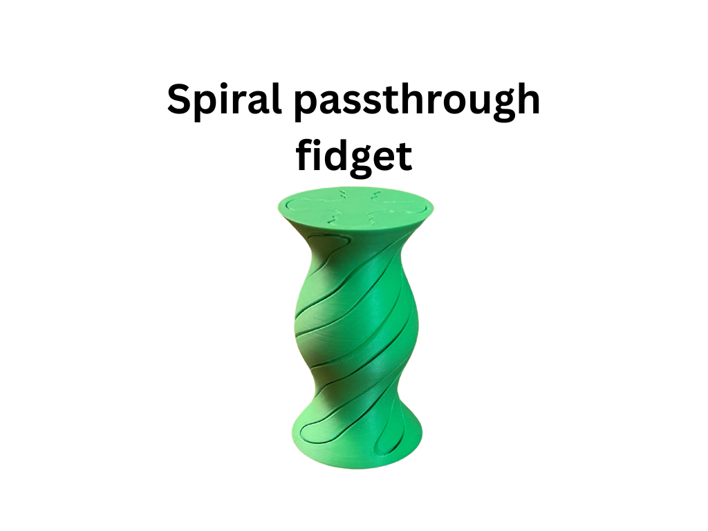Spiral passthrough fidget