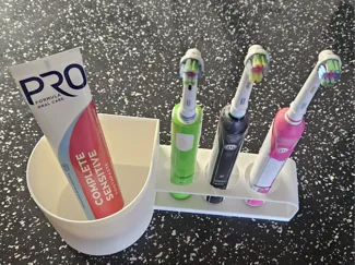 Toothbrush Holder for 3 Brushes