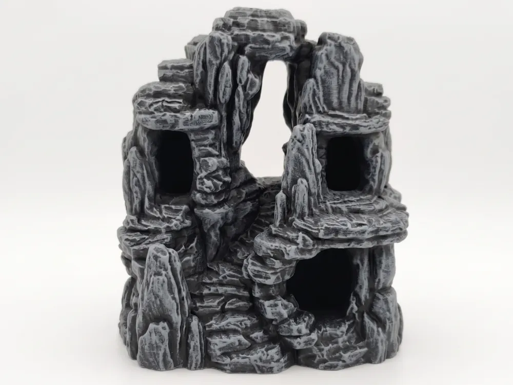 Modelo para impresión 3D: Aquarium Terrarium Rock Cave Archway Hideout. Referencia del modelo original.