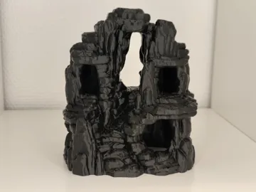 Modelo para impresión 3D: Aquarium Terrarium Rock Cave Archway Hideout — vista de referencia 2