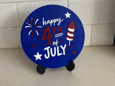 4th of July sign