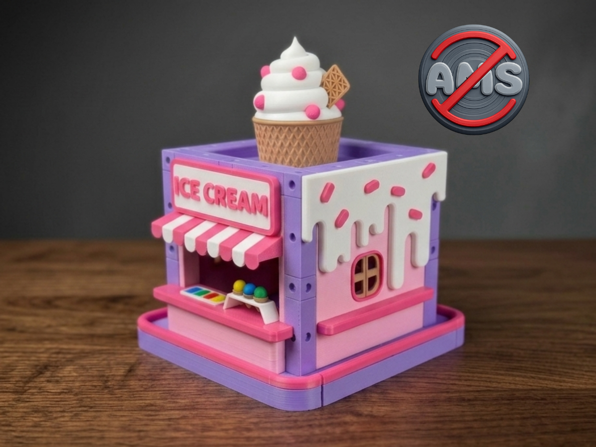 Snap City - Ice Cream Shop Modular Diorama