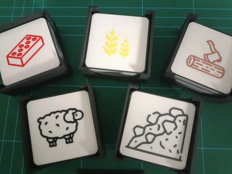 Catan cards, cartas, Karten 