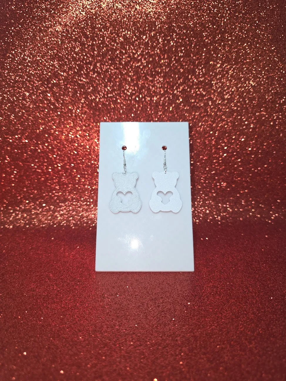 Cute bear earrings view 2