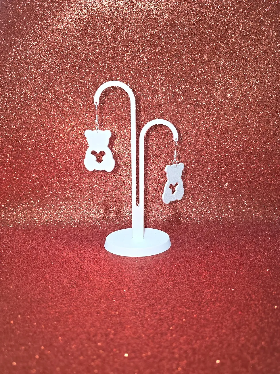 Cute bear earrings view 3