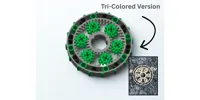 Tri Colored Planetery Fidget 0.18mm layer lines