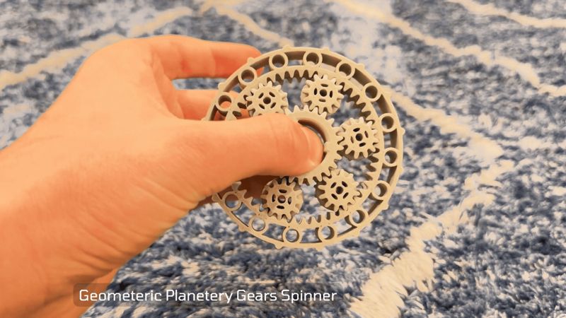 Zero Friction Geometeric Planetary Gear Fidget