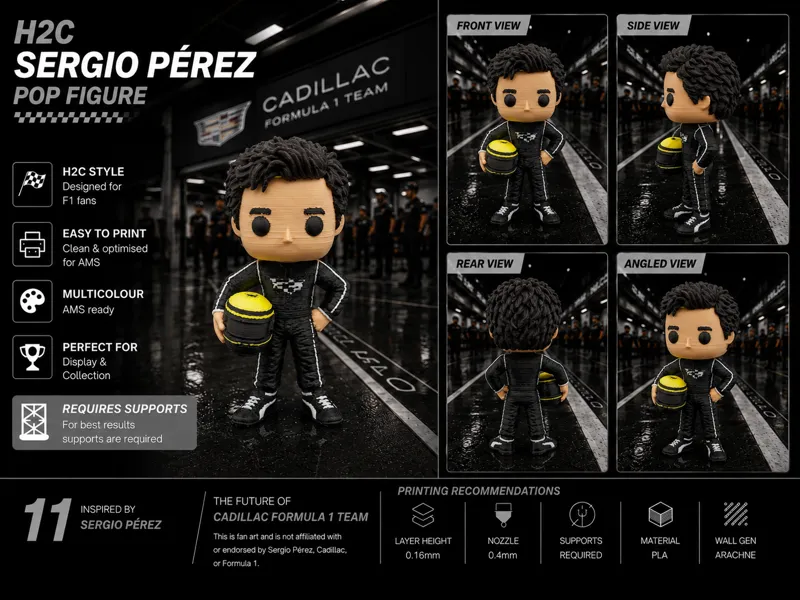H2C - Sergio Pérez Pop Figure