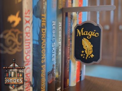 Fantasy Bookshelf Signs