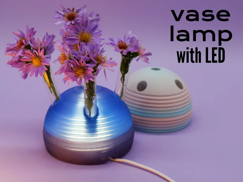 glowing vase lamp sphere