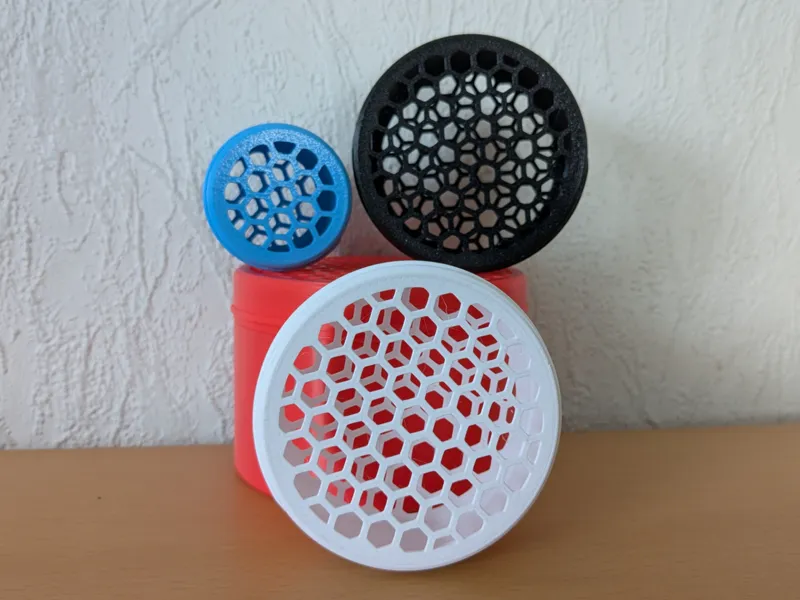 Solid/mesh boxes with lid (vase mode)