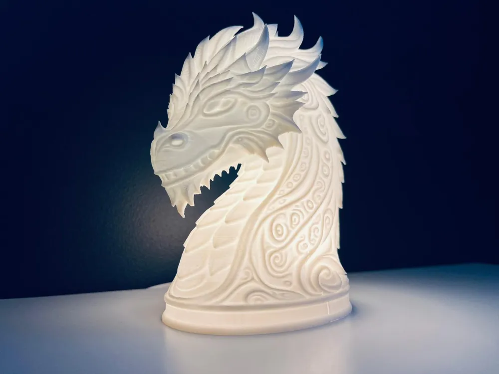 Dragon table lamp - Free 3D Print Model - MakerWorld