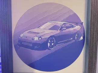 JDM Icon - Toyota Supra MK4 Silhouette Art Frame