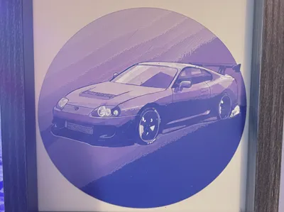 JDM Icon - Toyota Supra MK4 Silhouette Art Frame