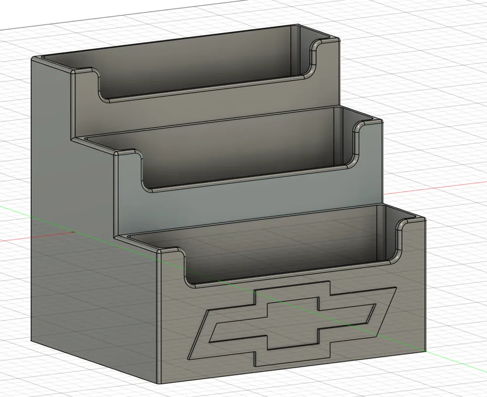 Business Card Holder 3 Tier - Free 3D Print Model - MakerWorld