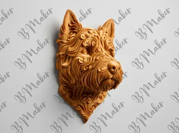 Figura decorativa: West highland terrier - Arte de pared — vista de referencia 3