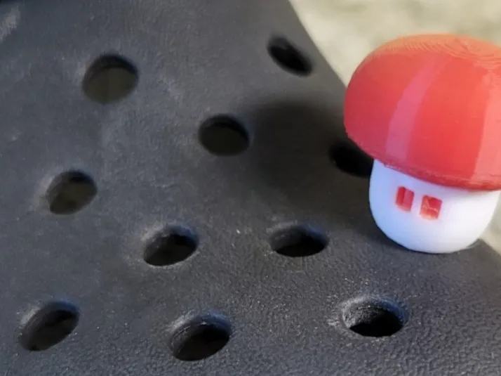 Mushroom Croc Charm