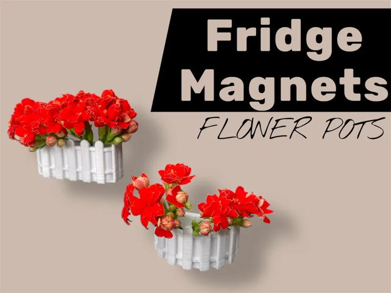 Mini Blumenkasten Kühlschrank Magnet