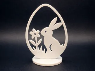 Minimalist Easter Bunny Egg